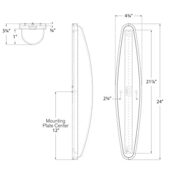Modern AERIN for Visual Comfort Signature Ezra Large Bath Sconce in Hand-Rubbed Antique Brass with White Glass For Sale - Image 3 of 3