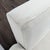Cream Modern 3-Seat Sofa With Light Wood Base and Cream Upholstery For Sale - Image 8 of 9
