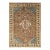 9x12 Brown Hand-Knotted Wool Stepped Medallion Geometric Modern Carpet Rug For Sale