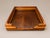 Mid-Century Modern paper and letter tray with streamline design, circa 1970. Comprised of handcrafted teak, maple, and...
