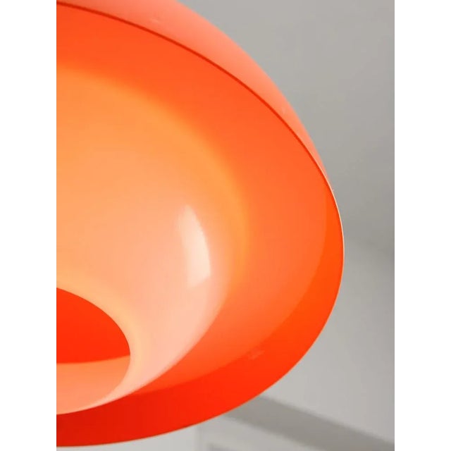 Italian Space Age Pendant in Chrome and Acrylic Glass, 1970s For Sale - Image 4 of 18