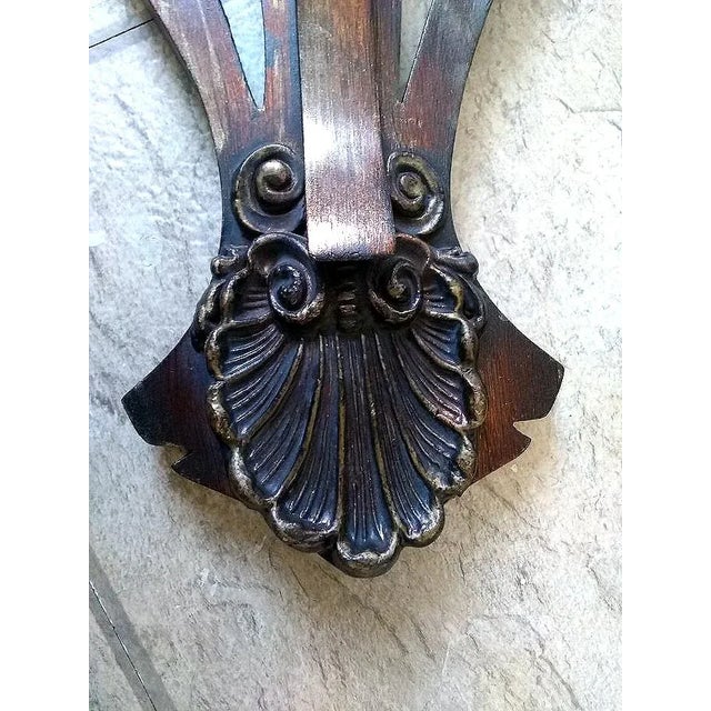 Wood 1970s "j.a. Olson" Carved Wood Framed Mirror & Matching Shelf- 2 Pieces For Sale - Image 7 of 13