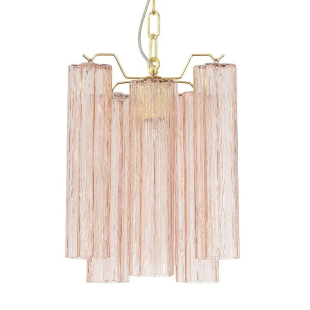 A great classic of italian vintage design and at the same time a magnificent contemporary glass chandelier in murano mid-...