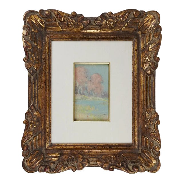 Small Vintage 1933 Dawson Dawson Watson Impressionist Landscape Painting For Sale
