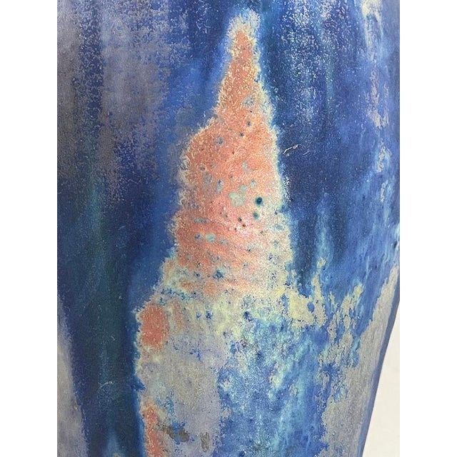 Dutch Berbas Vase by A. Le Comte for Porceleyne Fles, Delft, 1890s For Sale - Image 4 of 11