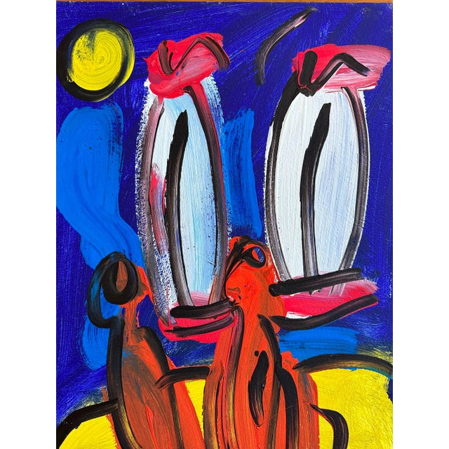 Peter Keil Original 1984 Peter Keil Painting For Sale - Image 4 of 5