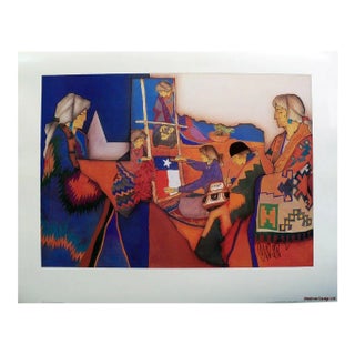 1990s "Tradiciones" Amado Pena Hand Signed Offset Lithograph For Sale