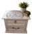 French Shabby Chic Nightstand or End Table Hand Painted For Sale