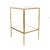 Metal Bamboo-Style Side Table For Sale - Image 4 of 5