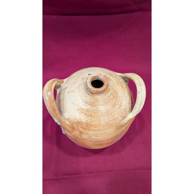 Farmhouse Antique Two-Handled Salt-Glazed Jug For Sale - Image 3 of 6