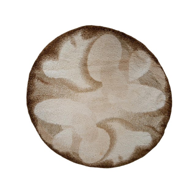 Round Rug in Virgin Wool from Desso, Holland, 1970s For Sale - Image 13 of 16