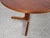 Brown Midcentury Modern Danish Round Teak Dining Table with Two Extensions, 1960s For Sale - Image 8 of 13