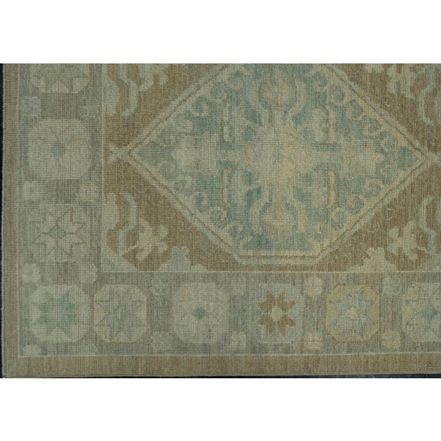 Turkish Oushak Rug 9'3" x 12'6" #18631 For Sale - Image 4 of 8