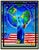 Pop Art 2004 Peace on Earth Mixed Media Painting Peter Max Collage For Sale - Image 3 of 6