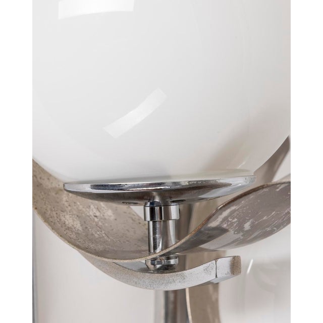 Vintage Italian Wall Lamps in Metal and Glass, Set of 2 For Sale - Image 6 of 8