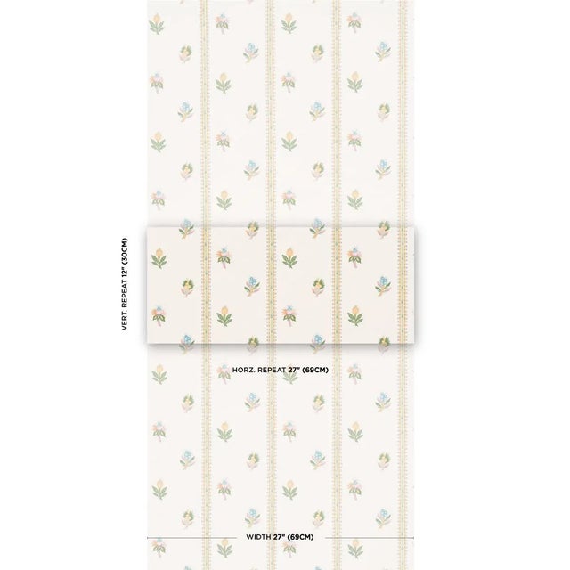 A wonderful design with a vintage vibe, Les Fleurs Exotiques features a unique combination of narrow vertical stripes and...