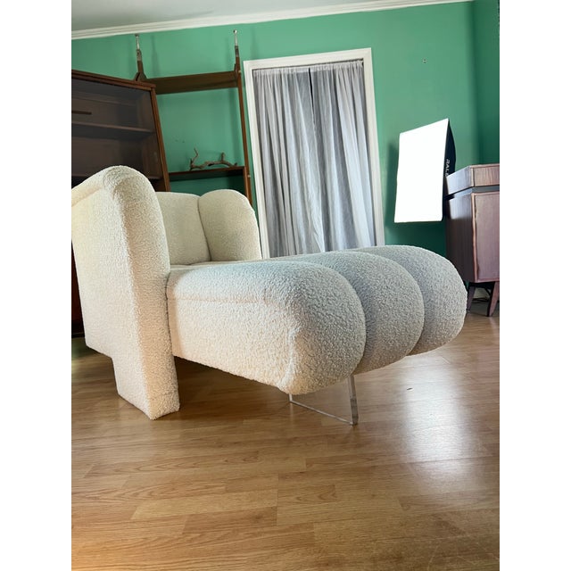 Mid-Century Modern Late 20th Century Vladimir Kagan Style Lucite Chair For Sale - Image 3 of 12