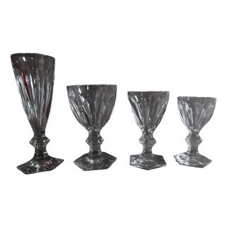 Glass Service in Crystal from Baccrat Mortèle Harcourt For Sale
