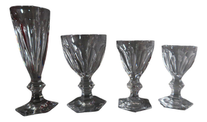 Glass Service in Crystal from Baccrat Mortèle Harcourt