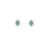 Natural Emerald Diamond Earrings 14k White Gold 2.4 TCW Certified For Sale - Image 9 of 12