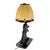 Mid-Century Wooden Table Lamp with Lion For Sale - Image 4 of 9