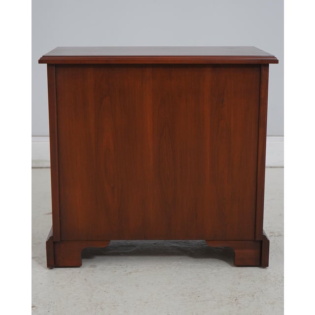 Henkel Harris Cherry 4 Drawer Chairside Chest Nightstand For Sale - Image 15 of 17