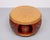 Brown Oriental Drum Table with Small Stools 1960s, Set of 5 For Sale - Image 8 of 18