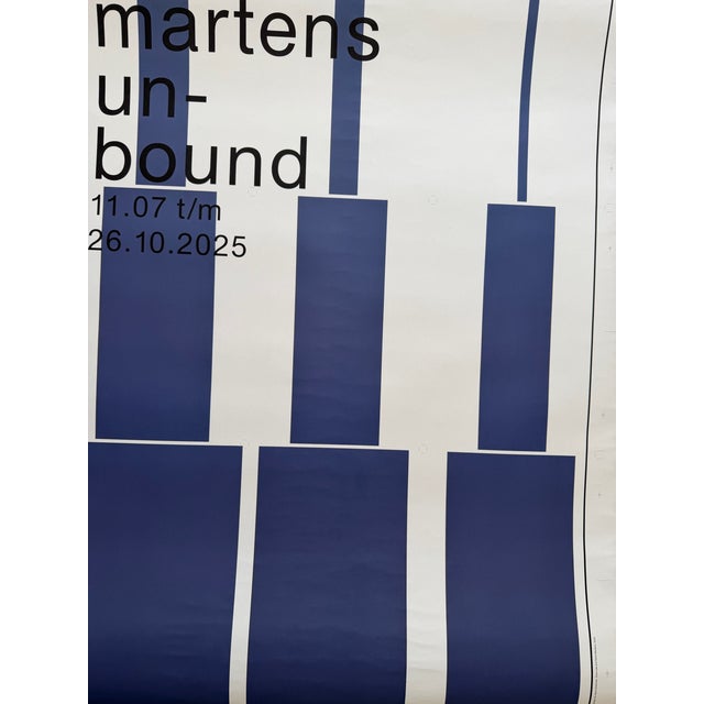 Blue Karel Martens – Unbound (2025),Exhibition Poster, Dutch Design, Printed in Netherlands For Sale - Image 8 of 9