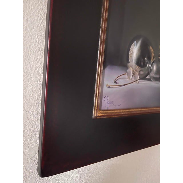 Early 21st Century The Center of the Sphere Doesn't Lie on its Surface by Marsha Whitesides Piper | Oil on panel Still life with spheres and a sculpture For Sale - Image 5 of 5