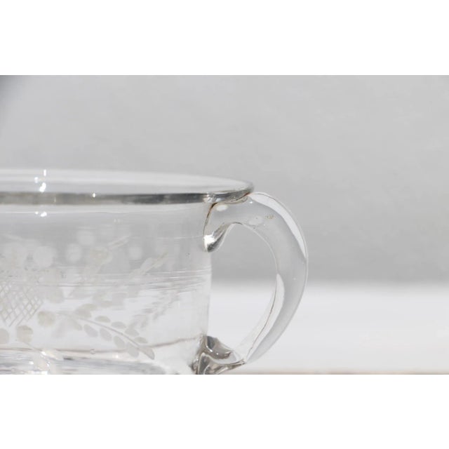 Glass 18th Century Antique Hand-Blown Glass Small Cup For Sale - Image 7 of 13
