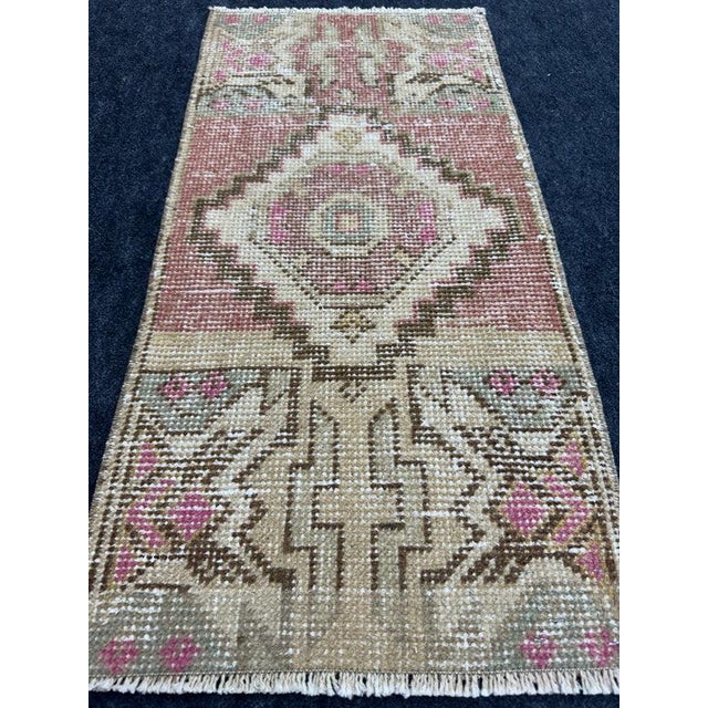 Contemporary Turkish Yastik Rug 1'4" x 2'9" For Sale - Image 3 of 5