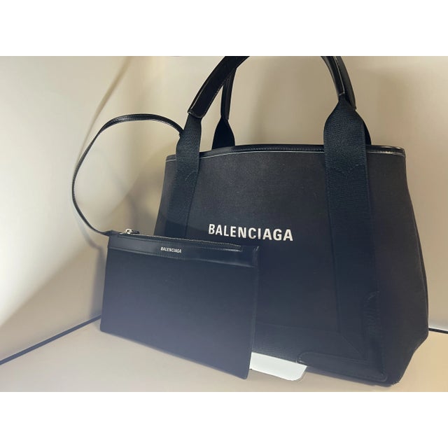 Black Balenciaga Cabas Tote Bag For Sale - Image 8 of 9