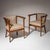 Beige Pair of Art Nouveau Armchairs, attributed to Angelo Sello, Italy, early 20th cen For Sale - Image 8 of 12