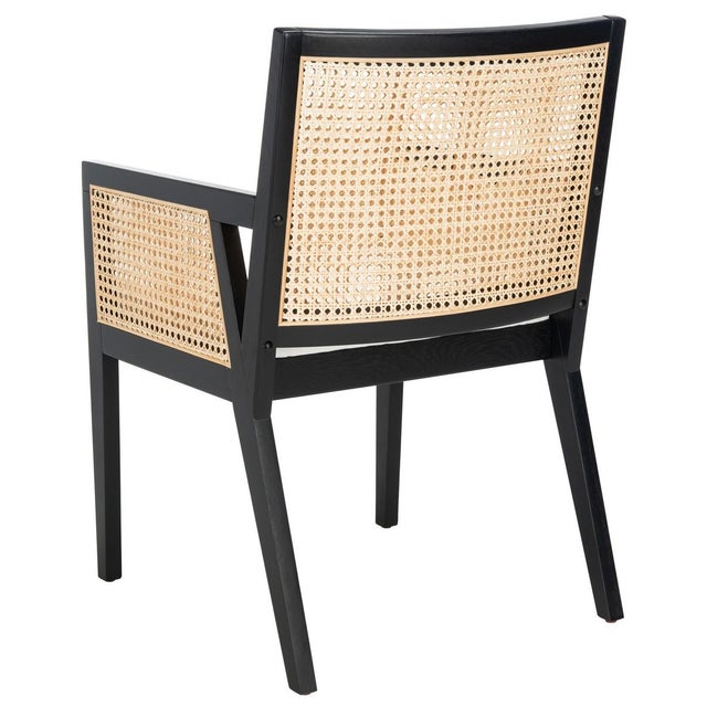 Not Yet Made - Made To Order Malik Rattan Dining Chair - Black/Natural For Sale - Image 5 of 10