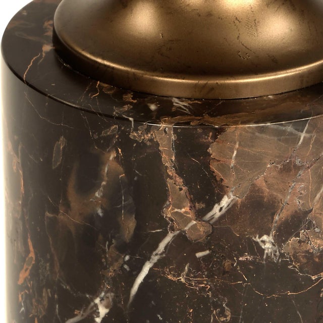 2020s Karnes Dark Marble Drink Table For Sale - Image 5 of 5