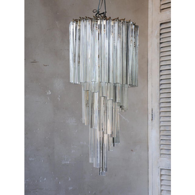 1970s Vintage Murano Glass Chandeliers, 1970s, Set of 2 For Sale - Image 5 of 11