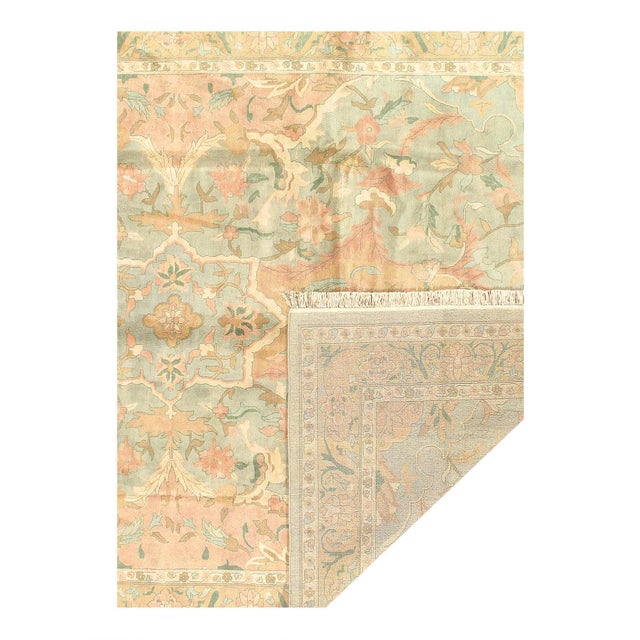 Traditional Pasargard DC Hand Knotted Indian Agra Rug For Sale - Image 3 of 4