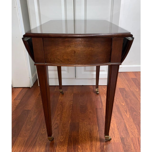 Ethan Allen Lamp Nightstand Pembroke Side Table Vintage For Sale In Seattle - Image 6 of 9