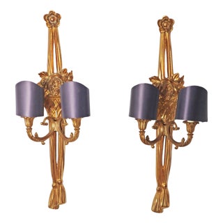 Rococo Style Wall Lights, Belgium, 1980s, Set of 2 For Sale