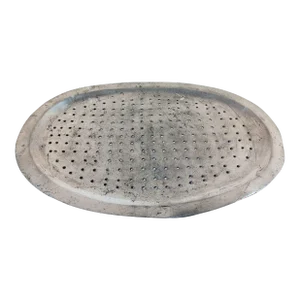 Antique Pewter Strainer Mazarine Pierced Tray