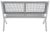 Kobina Outdoor Bench - Gray/Gray For Sale - Image 10 of 12
