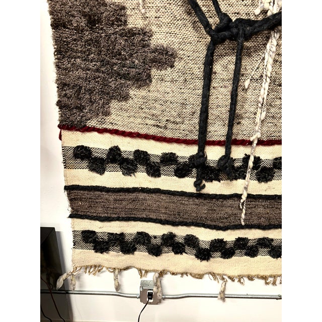 1970’s Vintage Wool Weaving For Sale - Image 10 of 17