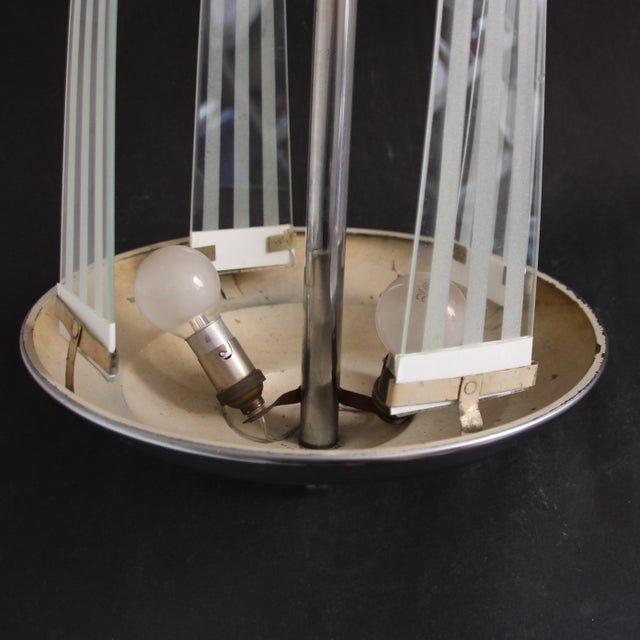 Vintage Art Deco Ceiling Light attributed to Henri Petitot for Atelier Petitot, 1930s For Sale - Image 10 of 12