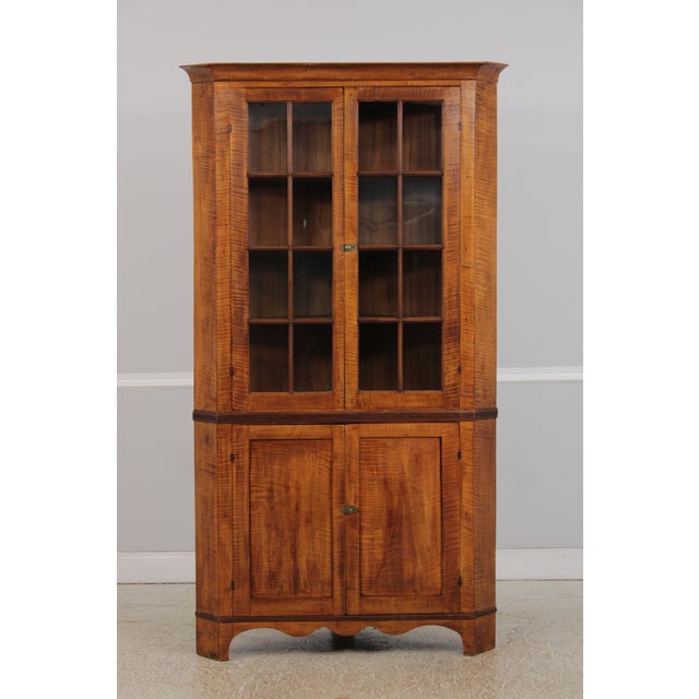 Age: C.1820-1840 Details: 1 Piece Cabinet High Quality Construction Professionally Restored Approx. 50 Years Ago American...
