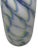 Late 20th Century Vintage Hand Blown Blue Green White Swirled Art Glass Vase by Eastern Art Glass For Sale - Image 5 of 13