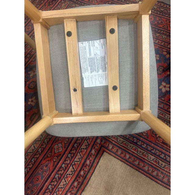 Set of 6 "Mila Lilly" Client Chairs With Maple Legs From 9 to 5 Seating (2 of 2) For Sale - Image 11 of 11