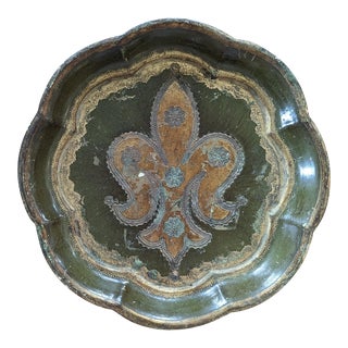Vintage Italian Gilt Florentine Tray For Sale