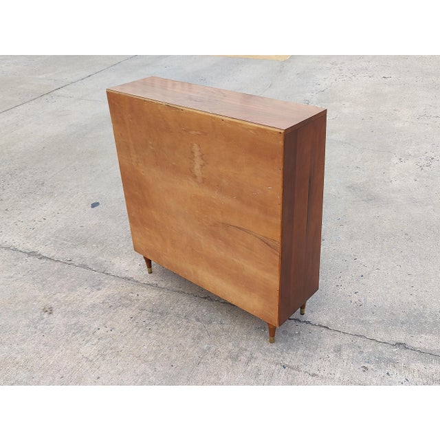 Mid 20th Century Mid Century Hardwood Bookcase With Two Shelve For Sale - Image 9 of 10