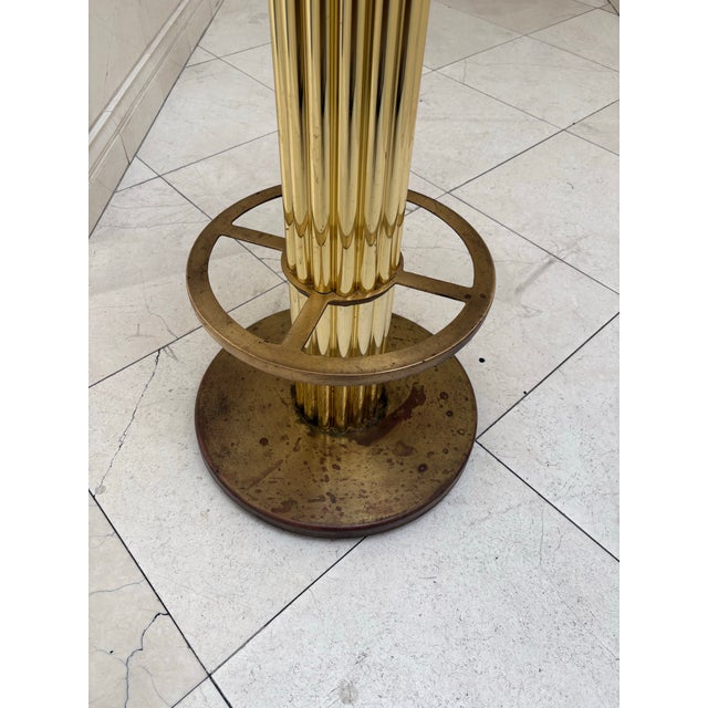 Modern 1980s Design for Leisure Tan Suede Barstool Set (2) For Sale - Image 3 of 5