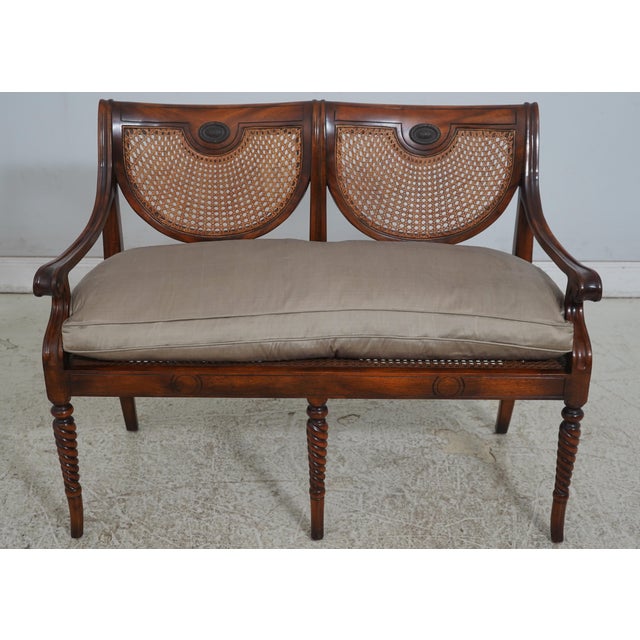 Age: Approx: 15 Years Old Details: Mahogany Down Seat Cushion High Quality Construction Cane Back & Seats Nice Scrolled...